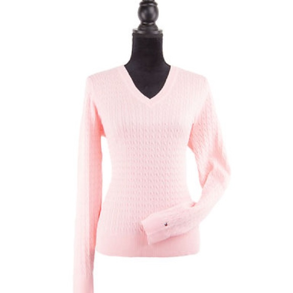 Tommy Hilfiger Pink Cable Knit Sweater